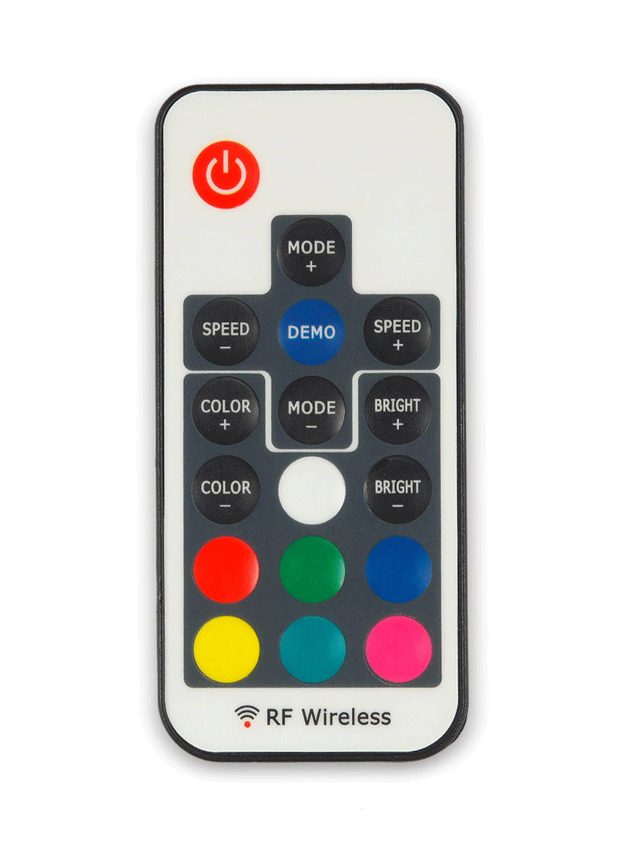 Радио контроллер RGB с RF пультом на 16 кнопок RF пульт на 16 кнопок