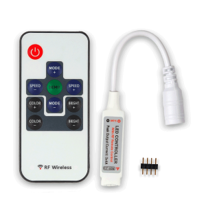 Радио контроллер RGB с RF пультом на 9 кнопок Радио контроллер RGB с RF пультом на 9 кнопок