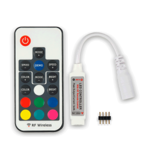 Радио контроллер RGB с RF пультом на 16 кнопок Радио контроллер RGB с RF пультом на 16 кнопок
